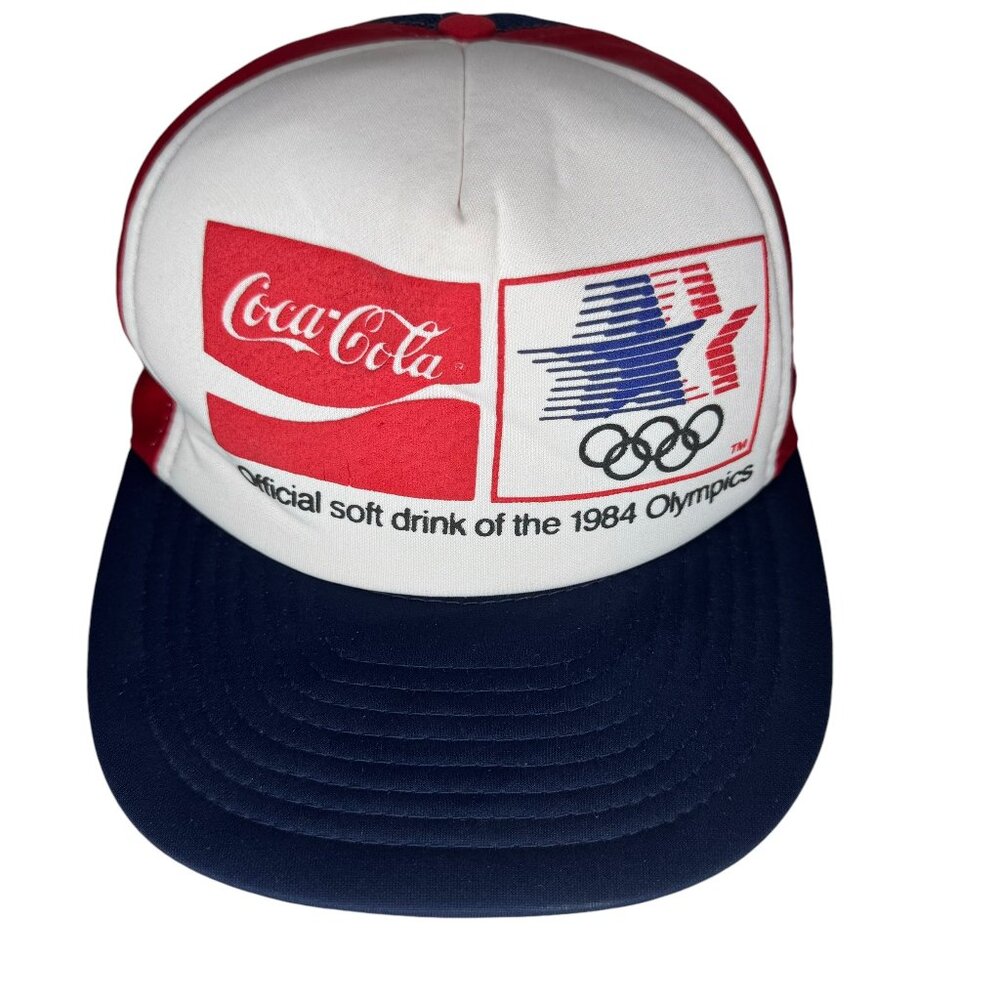 1984 Los Angeles Olympics USA Vintage Coca-Cola Snapback Hat Red/White/Blue